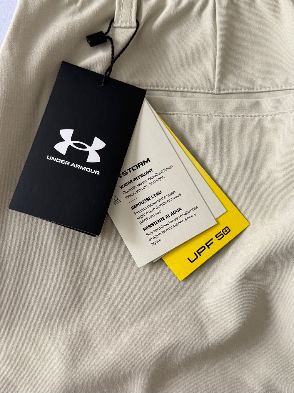 NWT Under Armour Golf Pants Mens 34x30 Khaki Straight Fit Stretch Performance - Picture 4 of 10